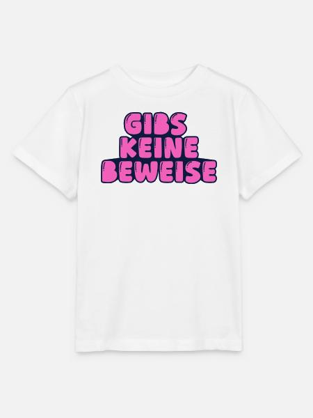 gibs keine beweise - Stanley/Stella Kinder T-Shirt MINI CREATOR  - Weiß