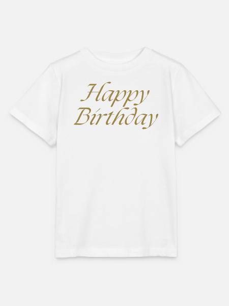 Happy Birthday - Stanley/Stella Kinder T-Shirt MINI CREATOR - Weiß