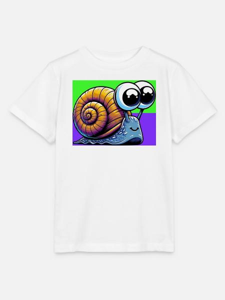 Schnecke - Stanley/Stella Kinder T-Shirt MINI CREATOR - Weiß
