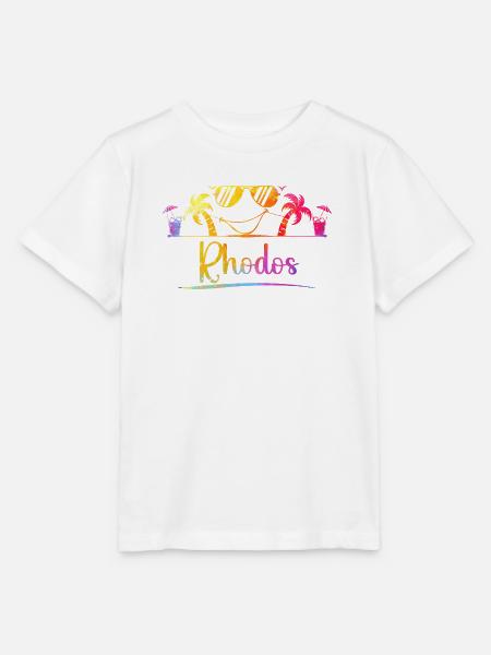 Rhodos Strandtraum Farbenpracht - Stanley/Stella Kinder T-Shirt MINI CREATOR - Weiß