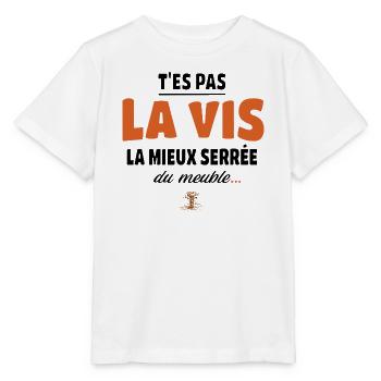 T’es pas la vis la mieux serrée du meuble - T-shirt bio MINI CREATOR Stanley/Stella Enfant - blanc - Devant - Maike (125cm)