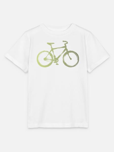 Aquarell-Fahrrad: Stadtfahrt - Stanley/Stella Kinder T-Shirt MINI CREATOR  - Weiß