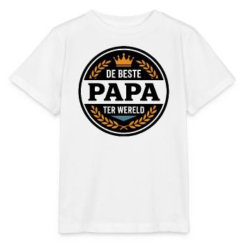 Leuk Vaderdag Shirt, Hoodie Beste Papa - Stanley/Stella Kinder T-Shirt MINI CREATOR  - Weiß - Vorne - Maike (125cm)