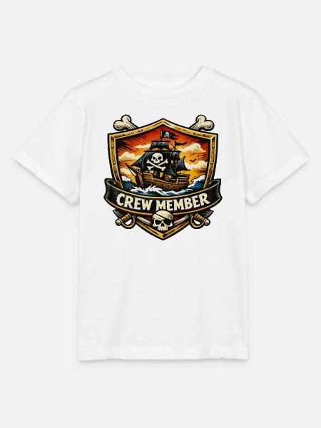Piratenschiff Crew Member - Stanley/Stella Kinder T-Shirt MINI CREATOR - Weiß