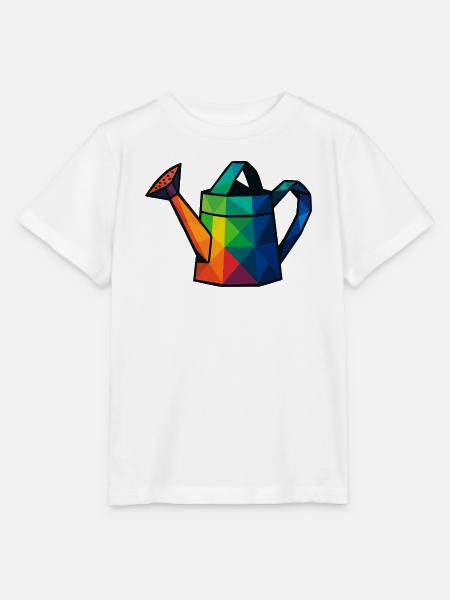 Low-Poly-Geometric Design Gießkanne - Stanley/Stella Kinder T-Shirt MINI CREATOR - Weiß