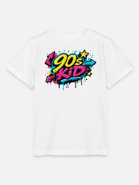 90s Kid Graffiti Burst - Stanley/Stella Kinder T-Shirt MINI CREATOR - Weiß