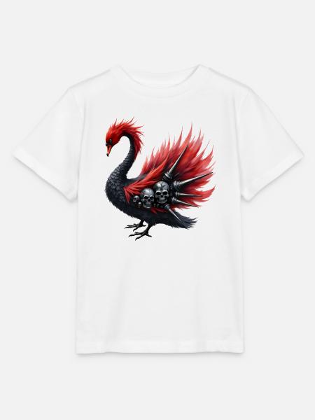 Schattenrabe mit Totenköpfen und Stacheln - Stanley/Stella Kinder T-Shirt MINI CREATOR  - Weiß