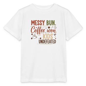 Unordentliches Brötchen, Kaffee gewonnen - Stanley/Stella Kinder T-Shirt MINI CREATOR  - Weiß - Vorne - Maike (125cm)