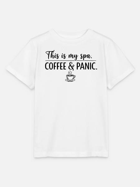 Kaffee- und Panik-Spa - Stanley/Stella Kinder T-Shirt MINI CREATOR - Weiß