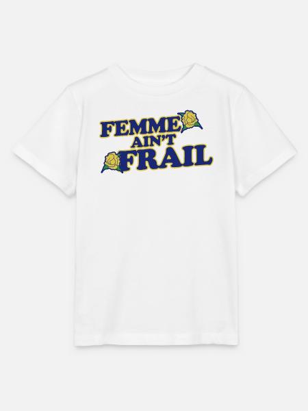 Femme Ain't Frail - Stanley/Stella Kinder T-Shirt MINI CREATOR - Weiß