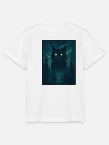 Nordwolf im Nordlicht - Stanley/Stella Kinder T-Shirt MINI CREATOR  - Weiß
