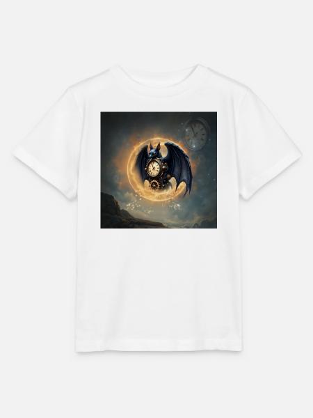 Steampunk Geflügelte Wache - Stanley/Stella Kinder T-Shirt MINI CREATOR - Weiß