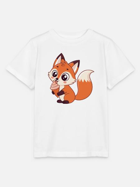 Gourmet Fox Eiscreme - Stanley/Stella Kinder T-Shirt MINI CREATOR - Weiß