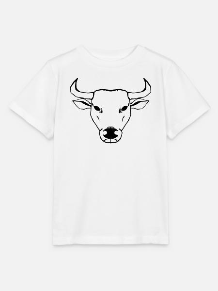 Ochse Illustration - Stanley/Stella Kinder T-Shirt MINI CREATOR - Weiß