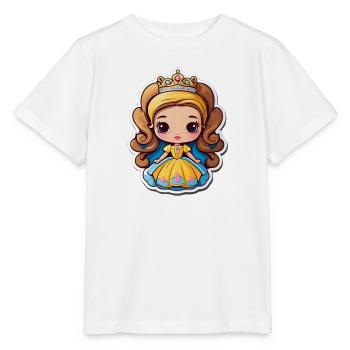 Golden Princess Cartoon Jewelry - Stanley/Stella MINI CREATOR Kids’ T-Shirt - white - Front - Maike (125cm)