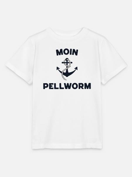 Moin Pellworm – Maritimes Anker-Design - Stanley/Stella Kinder T-Shirt MINI CREATOR  - Weiß