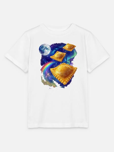 Weltraum Ravioli - Stanley/Stella Kinder T-Shirt MINI CREATOR  - Weiß