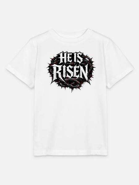 He is risen - Stanley/Stella Kinder T-Shirt MINI CREATOR  - Weiß