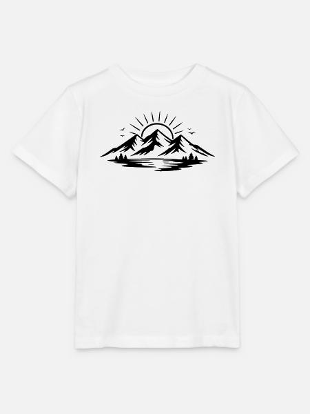 Berglandschaft  - Stanley/Stella Kinder T-Shirt MINI CREATOR  - Weiß
