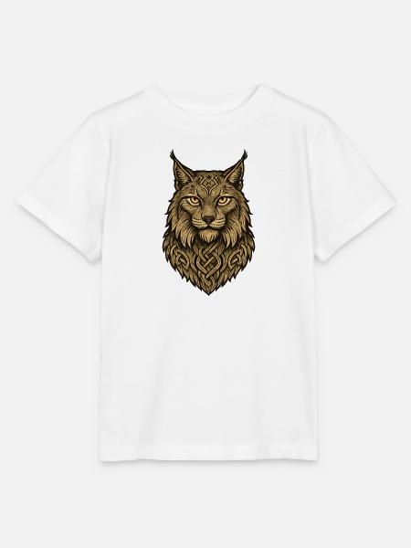 Wolfskopf mit keltischem Band - Stanley/Stella Kinder T-Shirt MINI CREATOR  - Weiß