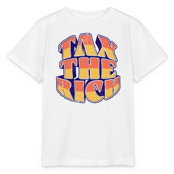 Taxer les riches - T-shirt bio MINI CREATOR Stanley/Stella Enfant - blanc - Devant - Maike (125cm)