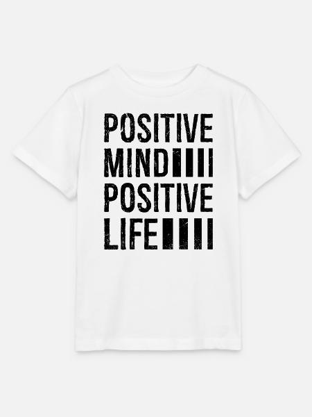 Positiver Geist positives Leben - Stanley/Stella Kinder T-Shirt MINI CREATOR  - Weiß