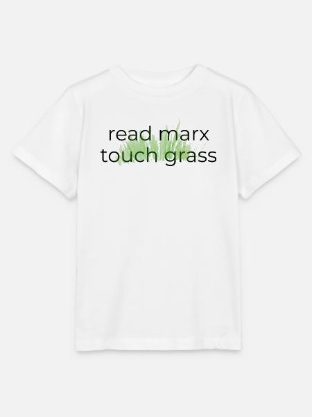 Read Marx, Touch Grass - Stanley/Stella Kinder T-Shirt MINI CREATOR - Weiß