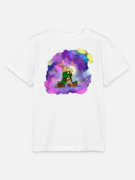 Stern-Sucher Hase - Stanley/Stella Kinder T-Shirt MINI CREATOR - Weiß