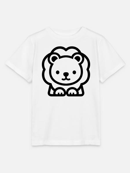 Löwe - Stanley/Stella Kinder T-Shirt MINI CREATOR  - Weiß