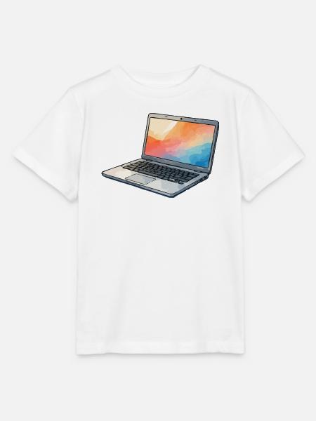 Lumina Laptop Prisma - Stanley/Stella Kinder T-Shirt MINI CREATOR  - Weiß