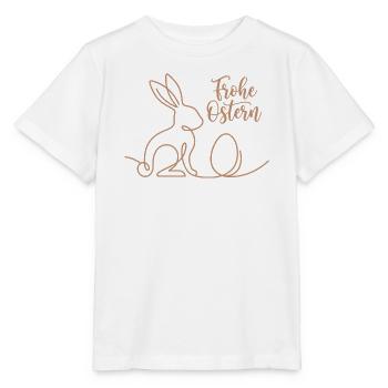 Frohe Ostern, Süßes Häschen Shirt, Hoodie, Schürze - Stanley/Stella Kinder T-Shirt MINI CREATOR  - Weiß - Vorne - Maike (125cm)