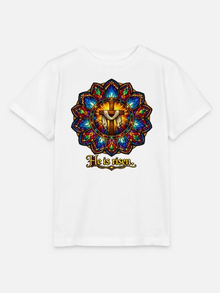 he is risen - Stanley/Stella Kinder T-Shirt MINI CREATOR  - Weiß