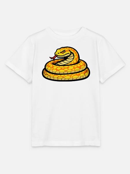 Sonnige Schlange Neon Muster - Stanley/Stella Kinder T-Shirt MINI CREATOR - Weiß