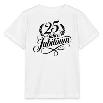 25 Jahre Jubiläum Lorbeer Schwarz - Stanley/Stella Kinder T-Shirt MINI CREATOR  - Weiß - Vorne - Maike (125cm)