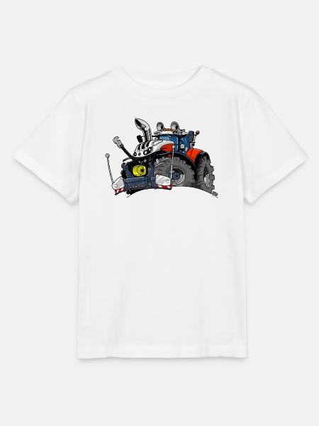 1475_RED-WEISS-TRAKTOR-ÖSTERREICH - Stanley/Stella Kinder T-Shirt MINI CREATOR - Weiß