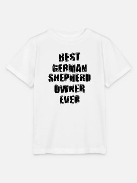 Bester Schäferhund Besitzer - Stanley/Stella Kinder T-Shirt MINI CREATOR  - Weiß