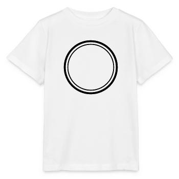 Doppelkreisrahmen - Stanley/Stella Kinder T-Shirt MINI CREATOR  - Weiß - Vorne - Maike (125cm)