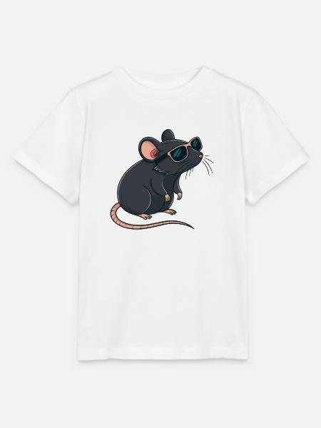 Rat Chic Sonnenbrille - Stanley/Stella Kinder T-Shirt MINI CREATOR - Weiß