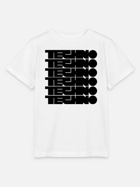 Techno-Bold-Logo-Design - Stanley/Stella Kinder T-Shirt MINI CREATOR - Weiß
