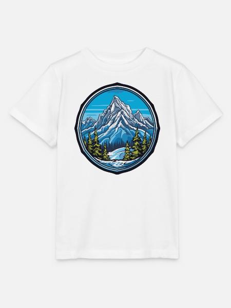 Berge Mountains - Stanley/Stella Kinder T-Shirt MINI CREATOR - Weiß