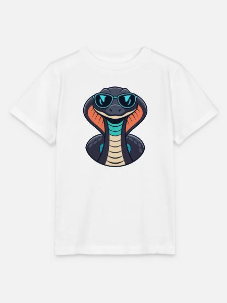 Cobra Chic Sonnenbrille - Stanley/Stella Kinder T-Shirt MINI CREATOR  - Weiß