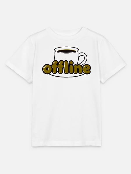 Offline Kaffeepause Icon - Stanley/Stella Kinder T-Shirt MINI CREATOR  - Weiß