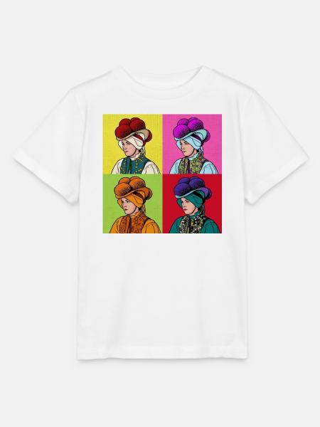 Schwarzwaldmädel Pop Art – Tradition trifft Modern - Stanley/Stella Kinder T-Shirt MINI CREATOR - Weiß