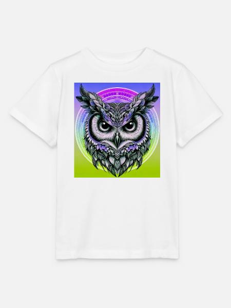 Eule - Stanley/Stella Kinder T-Shirt MINI CREATOR - Weiß