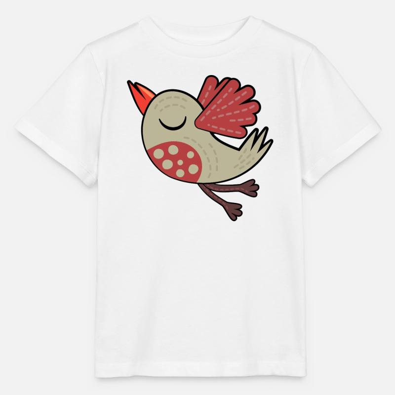 Kleiner Brauner Vogel - Stanley/Stella Kinder T-Shirt MINI CREATOR  - Weiß