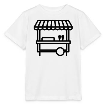 Street food - Stanley/Stella MINI CREATOR Kids’ T-Shirt - white - Front - Maike (125cm)