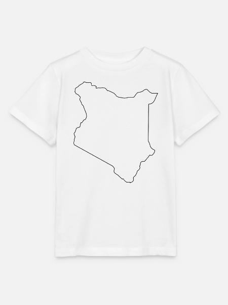 Kartenübersicht Kenia - Stanley/Stella Kinder T-Shirt MINI CREATOR - Weiß