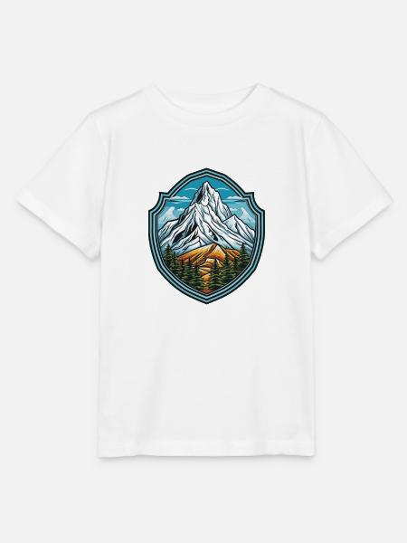 Berge - Stanley/Stella Kinder T-Shirt MINI CREATOR  - Weiß