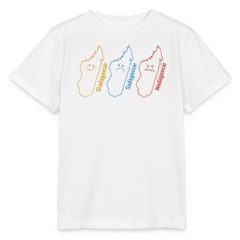 Géographie Géographe Drôle Gladagascar Sadagascar - T-shirt bio MINI CREATOR Stanley/Stella Enfant - blanc - Devant - Maike (125cm)