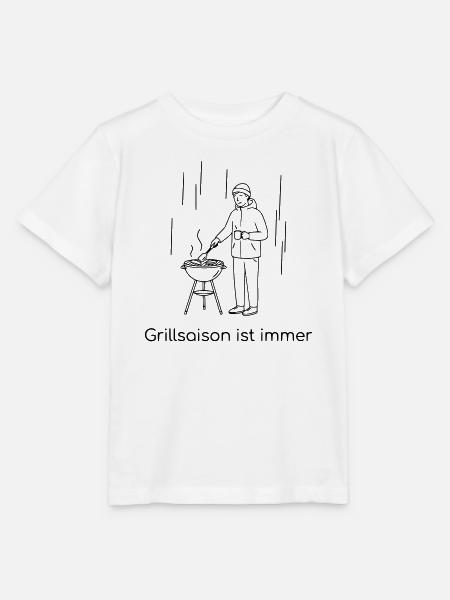 Grillsaison ist immer - Stanley/Stella Kinder T-Shirt MINI CREATOR - Weiß